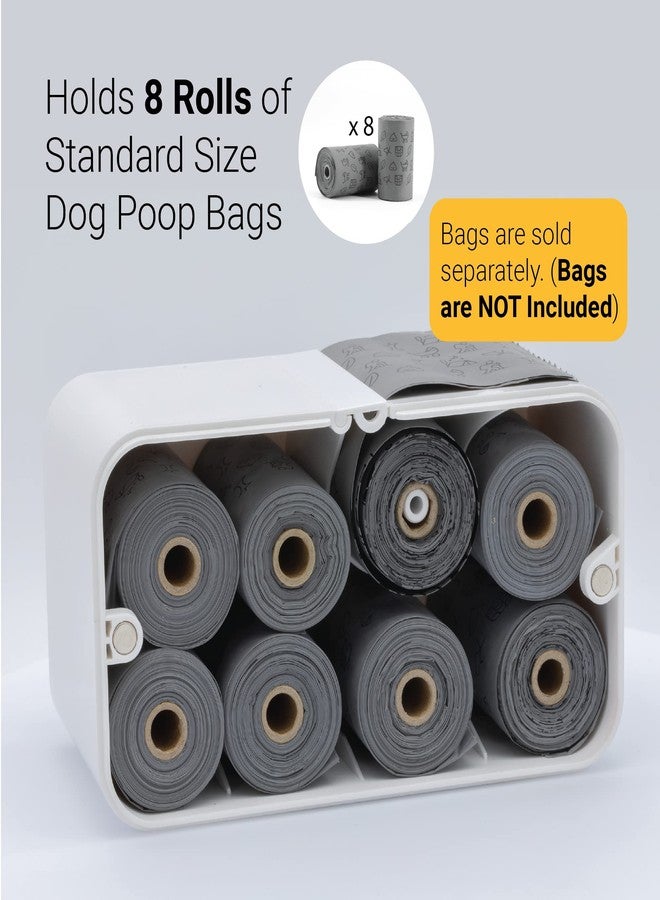 SVD.PET Dog Poop Bag Holder Dispenser, Wall mount or Tabletop, Holds 8 Rolls of Waste Bags, Indoor/Outdoor Use - Image 5